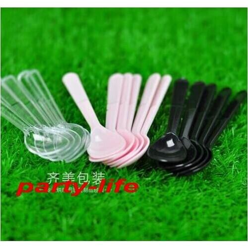5000pcs Disposable individual packing Plastic Ice Cream Spoons Cake Dessert Yogurt spoon plastic spoon