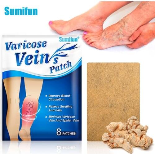 8pcs Sumifun New Varicose Veins Plaster Vasculitis Phlebitis Spider Leg Chinese Medical Patch Angiitis Removal Patch Health Care