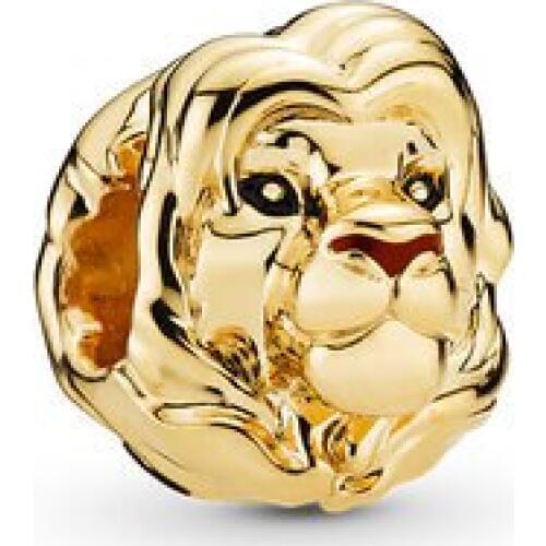 Btuamb High Quality Gold Color Simple Alloy Lion King Beads Fit Pandora Charms Bracelets for Women DIY Trinket Jewelry
