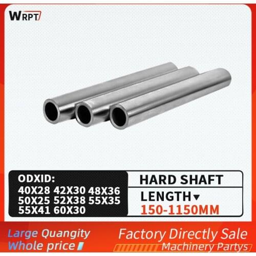 2PCS 40/42/48/50/52/55/60MM cylindrical hollow optical axis linear guide, chrome-plated hard shaft guide, L = 150mm-1150mm