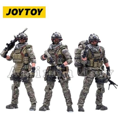 [Pre-Order]JOYTOY 1/18 Action Figure (3PCS/SET) Hardcore US Navy Seals Anime Collection Military Model Free Shipping