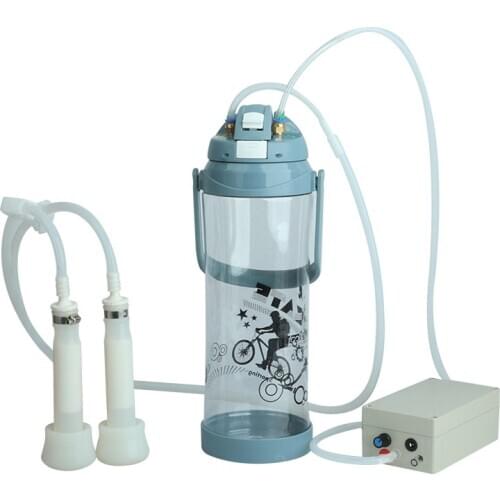 3L Electric Milking Machine for Goat Cattle Automatic Vacuum Pump Milker Double Head Plastic Milking Machine for Cow Sheep Tools