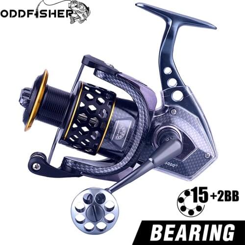 15+2bb Fishing Spinning Reel Gear Metal Spool Accessories Wheels Handshake Saltwater Carp 5:5:1