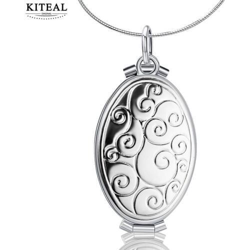 KITEAL NEW!! female necklaces pendants Pattern box pendant necklace 45cm*(40mm*20mm) vintage jewelry big necklace wedding