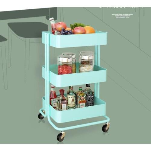 Beauty car beauty salon trolley three-layer shelf barber shop hairdressing tool car hair salon trolley can be moved
