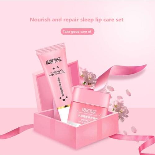 MARC BUSE Liquid Lipstick Moisturizing Nourish Lip Propolis Lip Exfoliating Scrub + Lip Repair Cream Lip Mask Lip Care TSLM2