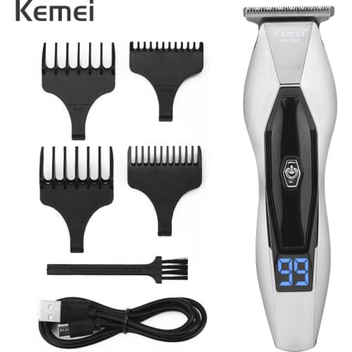 Electric Hair Clipper Cordless LCD Display USB Rechargeable Hair Trimmer for Men Professional Hair Cutting Machine Haircut 50G