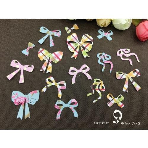 METAL CUTTING DIES CUT 7pc cute butterfly bow bowknot tie ribbon necktie gift Scrapbook paper craft card blade punch stencils