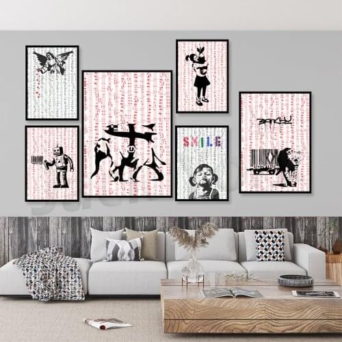 Banks Graffiti No Future Banksy Wall Art Canvas Painting Nordic Posters And Prints Wall Pictures For Living Room Vintage Decor