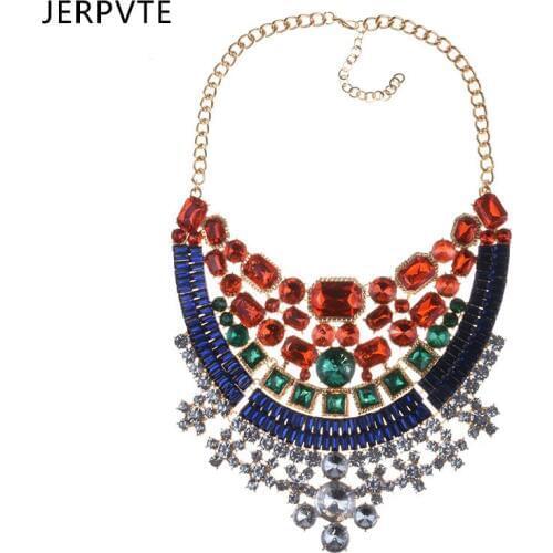 2020 New women exaggerated necklace costume choker Chunky statement Necklace Fashion Jewelry Wholesale