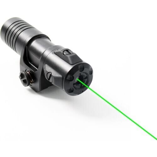 Streamlined IPX8 Waterproof Green Laser Sight Laser Scope Laser Pointer for Rifle with Universal Picatinny Rail Mount