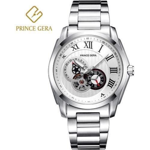 Prince Gera Mens Silver Watch