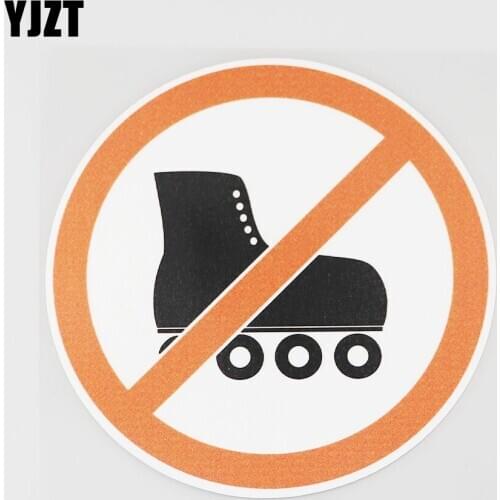 YJZT 11.2CMX11.2CM Pulley Shoes Are Not Allowed Here PVC Decal Car Sticker Graphical 11B-0033