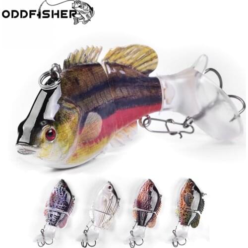 Fishing Lure 2 Segments Fishing Lures Jointed bait 5 colors swimbait 13.5g 7.5 cm Hard Bait Fishing Tackle For Freshwater Fish