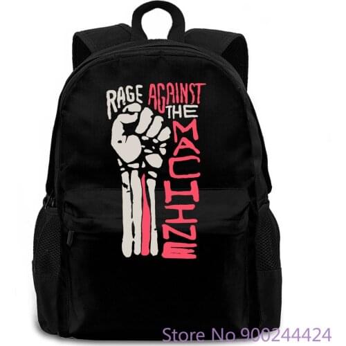 New Rage Against The Machine *RATM Rock Band Icon Black women men backpack laptop travel school adult student