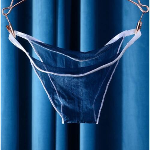 Sexy Seamless Lace Perspective Oil Thong Low Rise Ultrathin Transparent COCK Ring T-Back G-string Gay Underwear Unisex Lingerie