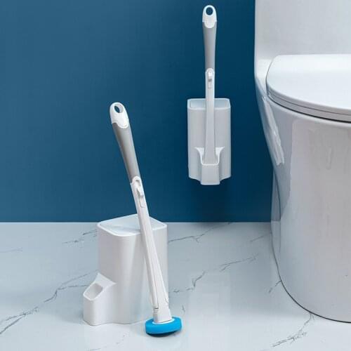 Toilet brush disposable cleaning brush washing toilet set clip type replacement Japanese toilet long handle brush