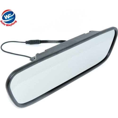 High resolution 4.3" Color TFT LCD Car Rearview Mirror Monitor 4.3 inch 16:9 screen DC 12V car Monitor for DVD Camera DVR