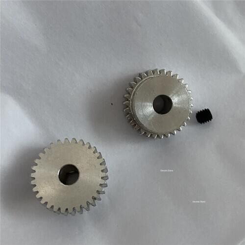 0.6M 30T Teeth 5/6mm Hole Aluminum convex gear M4 Top wire