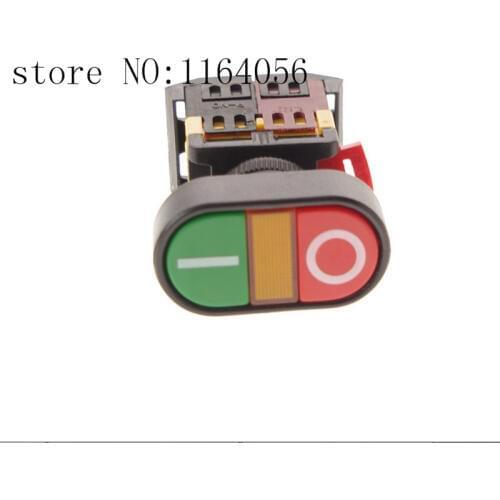 110VAC Start-stop Double Pushbutton With LED Pilot Lamp