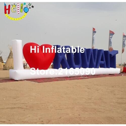3 m high advertising PVC Inflatable Letter M,inflatable alphabet for party decoration