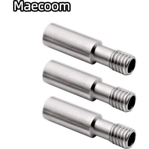 5pcs Ender3 CR10 Stainless Steel Throat Direct Heat Break Bowden Tube Long Thread 3D Printers Parts For ender5 Reprap 1.75 mm