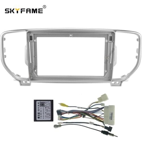 SKYFAME Car Frame Cable For KIA SPORTAGE KX5 2015-2018 Android Big Screen Dask Kit Fascia Frame
