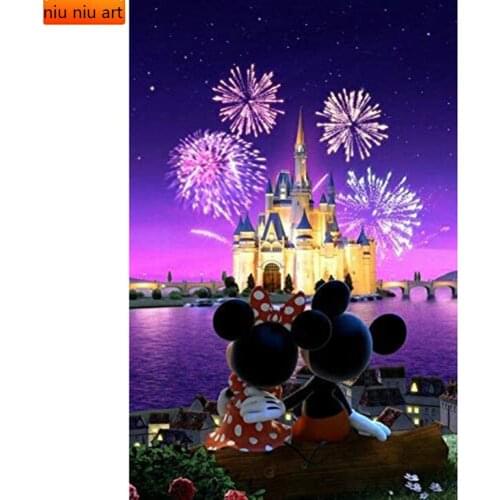 Disney DIY Diamond Painting Cross Stitch Diamond Painting Cartoon Characters Diamond Embroidery Cartoon Pictures with Rhinestone