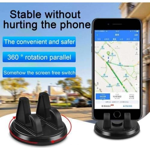 Car Phone Holder Dashboard Mount Universal Phone Holder for Car Anti-Slip Silicone Suction Pad GPS Smartphone Support