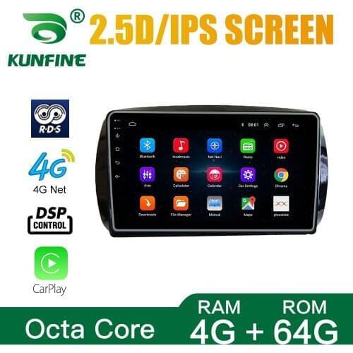 Car Radio For Benz Smart 2016 Octa Core Android 10.0 Car DVD GPS Navigation Player Deckless Car Stereo Headunit