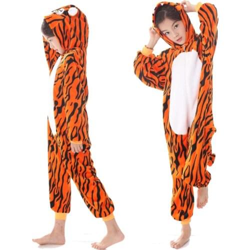 Children Animal Pajamas Girl Unicorn Sleepwear Onesie Kigurumi Kids Sets Pyjama Flannel Cartoon Overalls Winter Nightie Jumpsuit