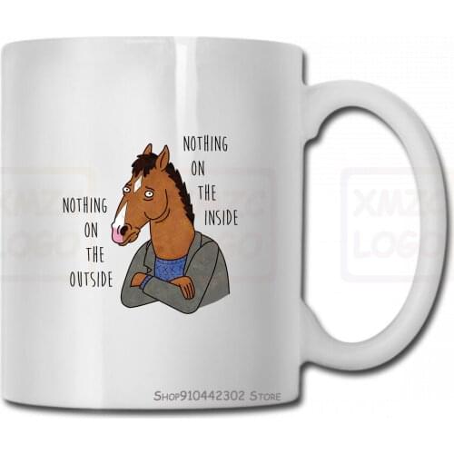 Horseman Bojack Nothing On The Outside Nothing On The Inside. Atmungsaktives Men Unisex Tees Mug Cup A