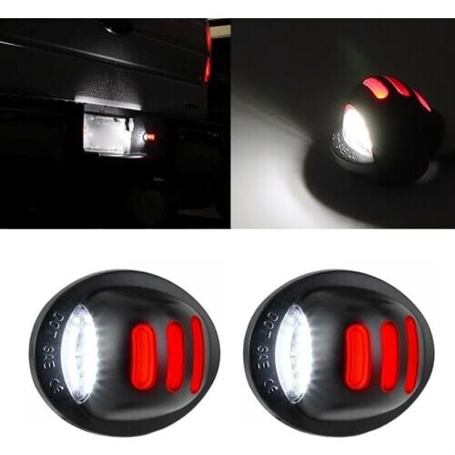 2Pcs Auto Number License Plate Lights Lamp For Ford F150 F-150 F-250 F-350 F-450 F 150 250 350 450 LED Car Luces Assembly New