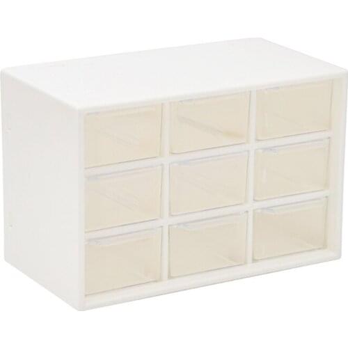 9 Grids Desktop Storage Box Jewelry Drawer Desk Organizer Plastic Cosmetic Earrings Makeup Container for Office Home Toiletries