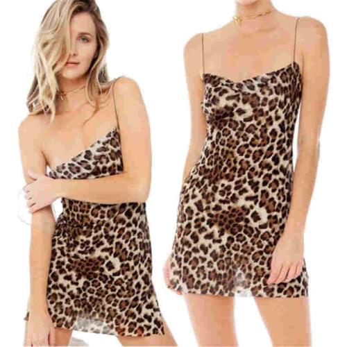 Women Sexy Tube Top Dress Sexy Leopard Print One-Piece Dress Slim Hip Pad Cutout Lace Dress Clothes For Women Lady Dropshipping