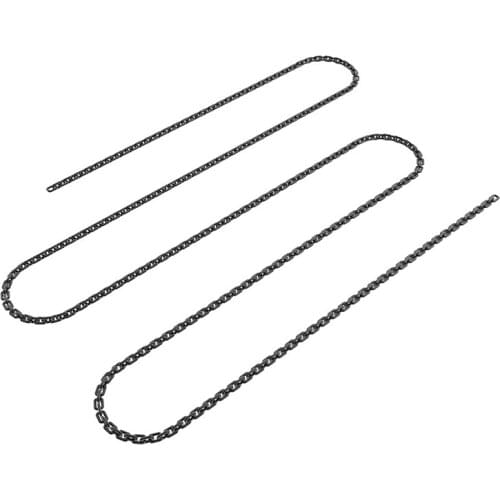 RC Model Boat Anchor Chain Length 500mm 300mm Width 1.4mm 0.85mm 0.55mm Resin Iron Linkage Metal Link Chains for DIY Modify