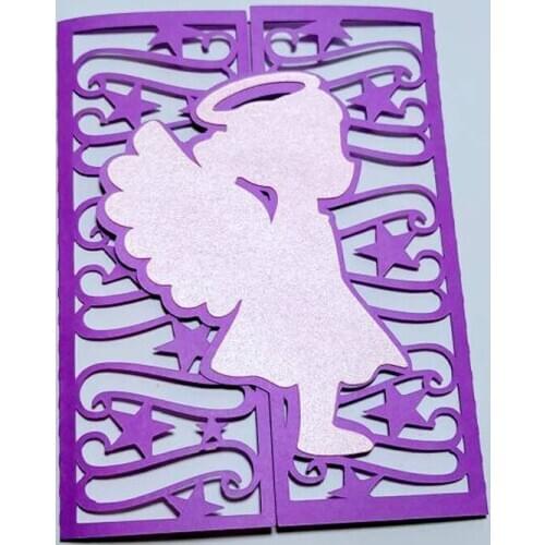 Christmas Boy Girl Praying Angel Metal Cutting Dies Stencils Die Cut for DIY Scrapbooking Album Paper Card
