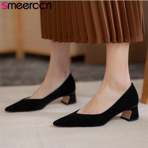 Замшевые туфли-лодочки Smeeroon China At AliExpress