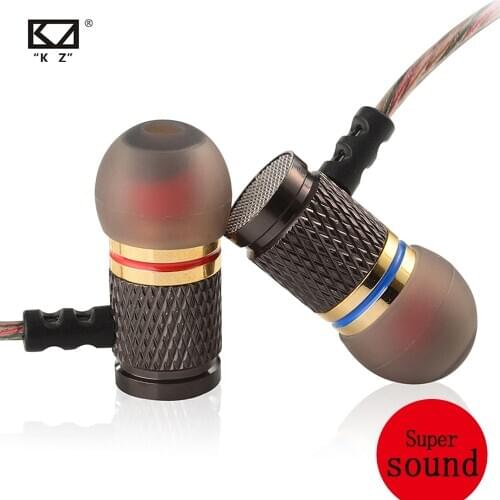 KZ ED2/EDR1 In-Ear Earphone High Quality HiFi Sport Earbud Auricular Metal Fever Heavy Bass Copper HD Metal Bass Stereo earpiece