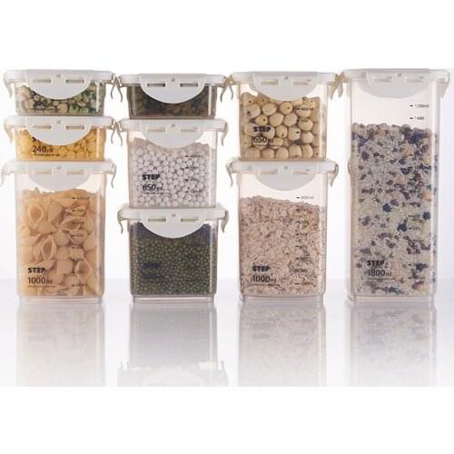 With Scale Grains Fresh Sealed Cans Kitchen Food Storage Jar Transparent Plastic Dried Fruit Snacks Storage Tank