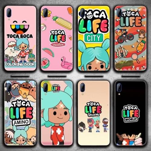 Toca Boca Toca Life World game Phone Case For Vivo Y91c Y17 Y51 Y67 Y55 Y7s Y81 Y19 Y97 Y93 V17 vivos5