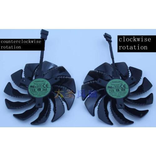 T129215SU 88mm for GIGABYTE GTX1050 Ti 1060 1070 Ti 1080 RX 470 480 570 580 Fan PLD09210S12HH Fan G1 Graphics Card Cooling Fan