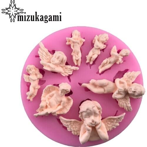 1pcs UV Resin Jewelry Liquid Silicone Mold Baby Angel Wings Resin Charms Molds For DIY Decorate Making Jewelry