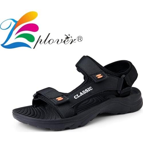 Zplover Men's Leather Sandals