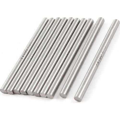10 x HSS Grooving Tool Round Turning Lathe Bars Silver Tone 7mm x 100mm