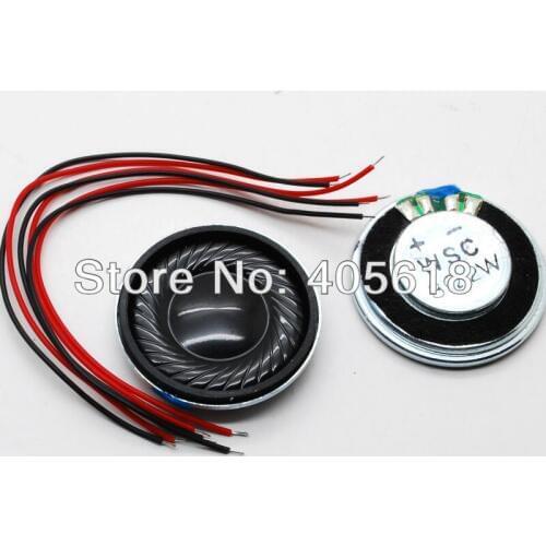 10pcs 8ohm 2W Woofer D28mm Speaker Small Trumpet Loudspeaker with cable