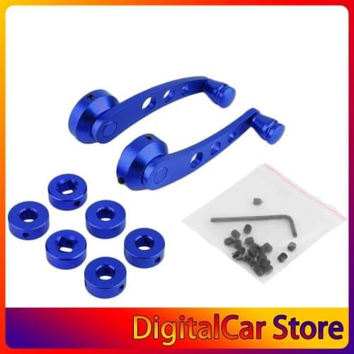 11.4cm 2 Pcs Universal Aluminum Window Crank Handle Winder For Car Truck Pickup Door Winder Riser Kit Car Accessories