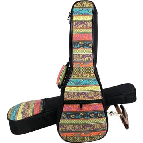 21/23/26 Inch Guitar Bag Single Strap Ukulele Backpack Portable Soft Cotton Padded Ukulele Uku Gig Carrying Bag Case Box