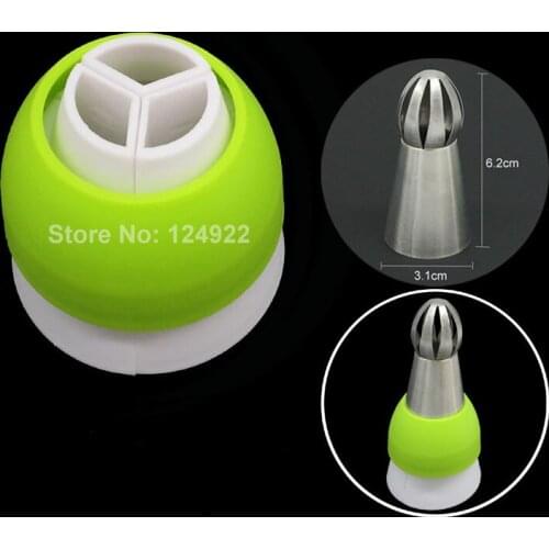 3 Color Coupler Cupcake Fondant Cookie Cutters Cream Decorating Bags Converter Cake Tools Bakeware