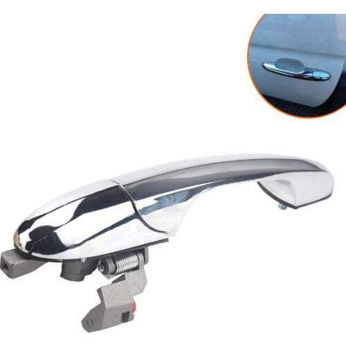 ABS Left Passenger Side Chrome Car Outer Door Handle Replacement 735592026 for Fiat 500 Auto Exterior Parts
